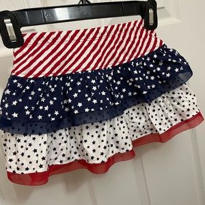 Girls Red White and Blue Skirt